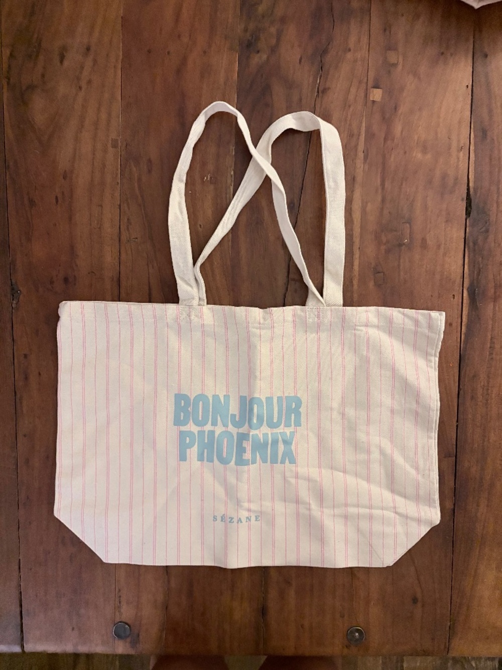 Sézane Bonjour Phoenix Canvas Tote Bag